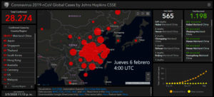 Cifras oficiales del corona virus wuhan virus 6 de febrero 2020 4:00 UTC