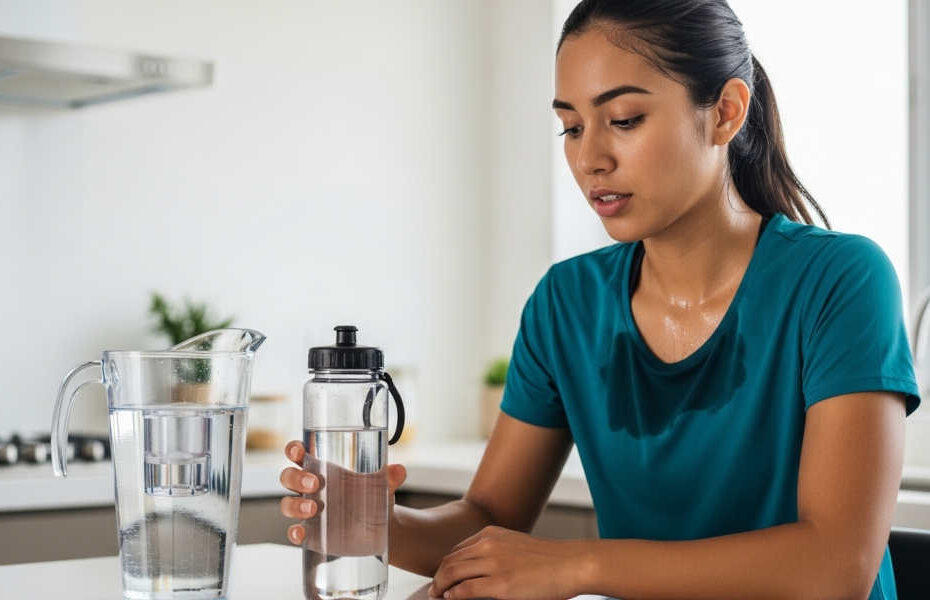 Hidratación para entrenar: cómo tomar más agua